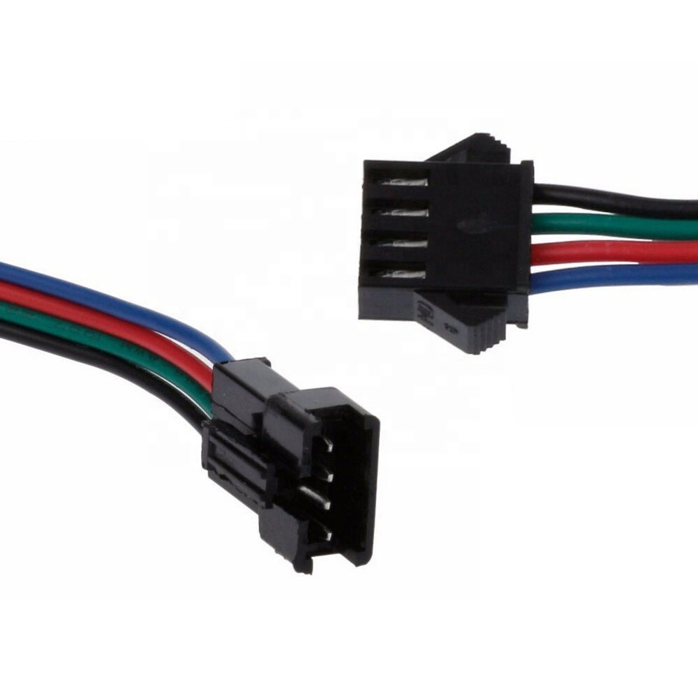 For Rgb Led Strip Jst Sm Female Male 4 Wire Connector